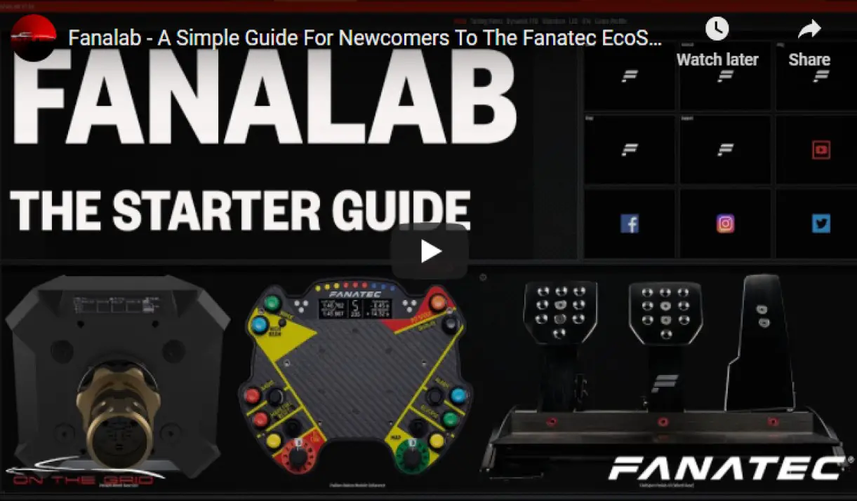 Fanalab How to use guide for the Fanatec Ecosystem