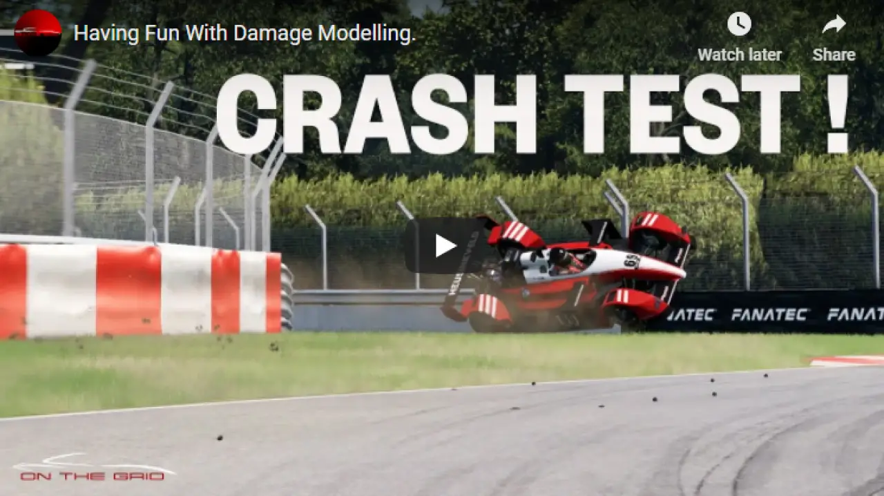 On The Grid: Crash Damage Models In Sim Racing