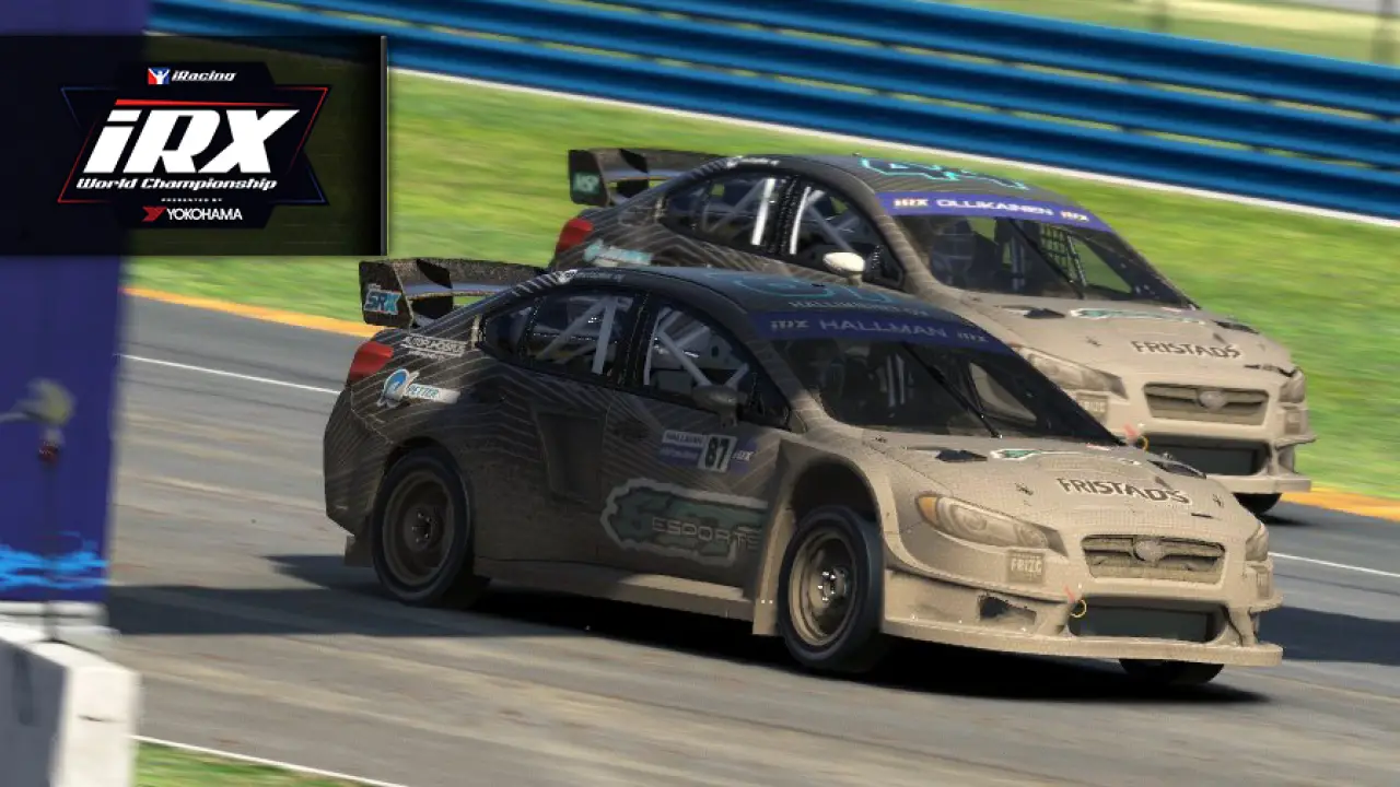 Hallman & Ollikainen Claim Top Spots iRacing IRX Rallycross Daytona